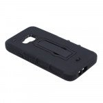 Wholesale HTC One M9 Armor Hybrid Stand Case (Black)